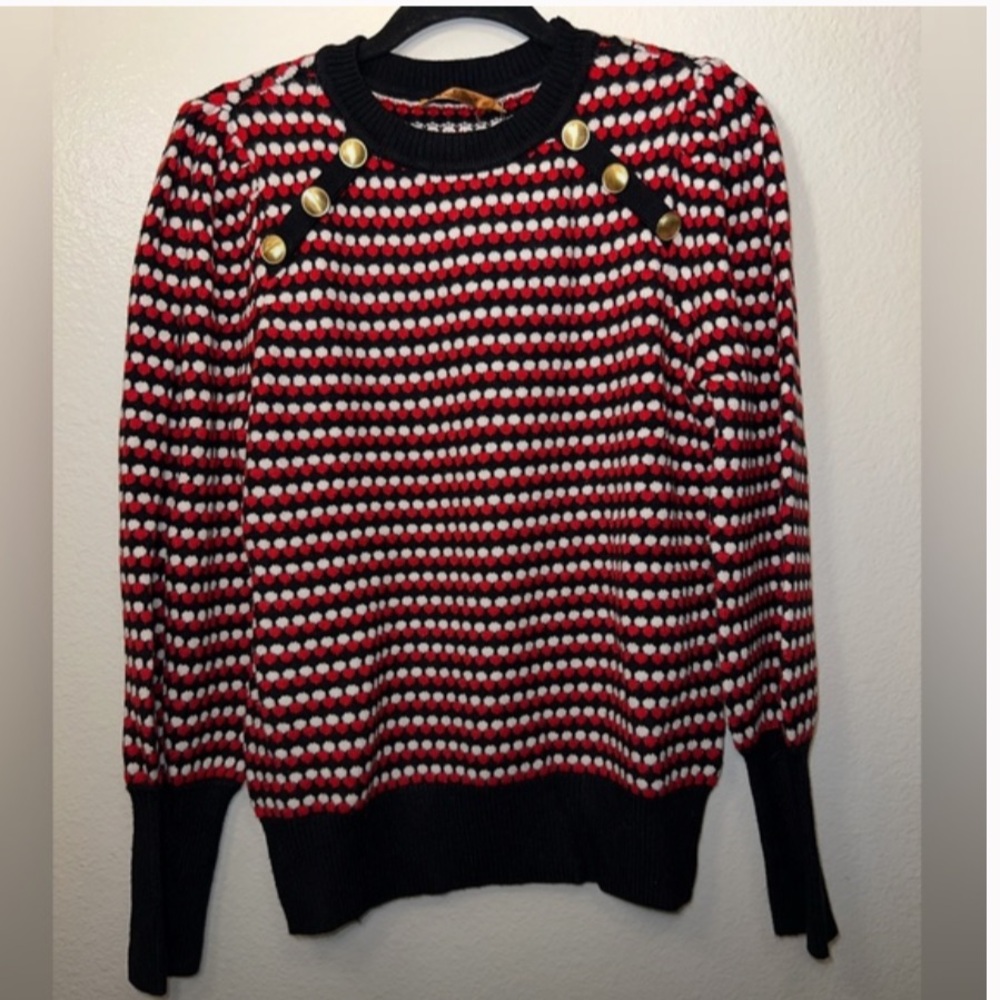 Belldini NWT Sweater With Gold Button Accents Large